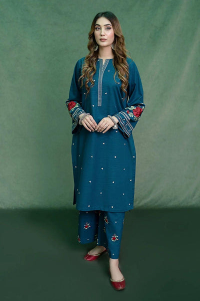 3 Pcs Women's Unstitched Embroidered Suit