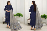 3 Pcs Women's Unstitched Embroidered Suit