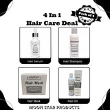 Ultimate 4 in 1 Hair Care Deal:Serum,Shampoo,Mask & 0il