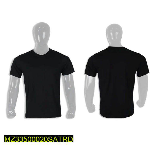 1 Pc Men's Stitched Cotton Jersey Plain T-Shirt